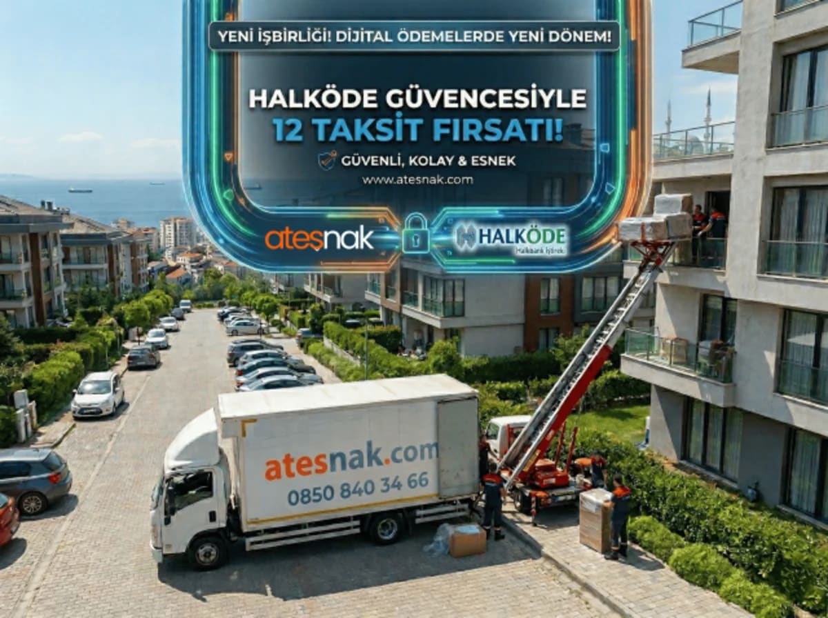 Halköde evden eve nakliyat 12 taksit imkanı ile profesyonel eşya taşıma hizmeti