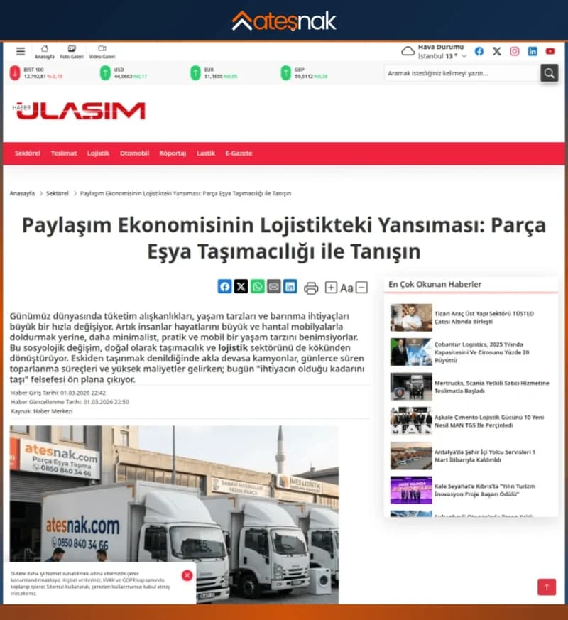 HaberUlaşım - Basında Ateşnak