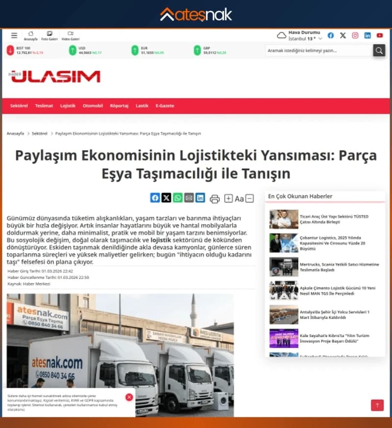 HaberUlaşım - Basında Ateşnak