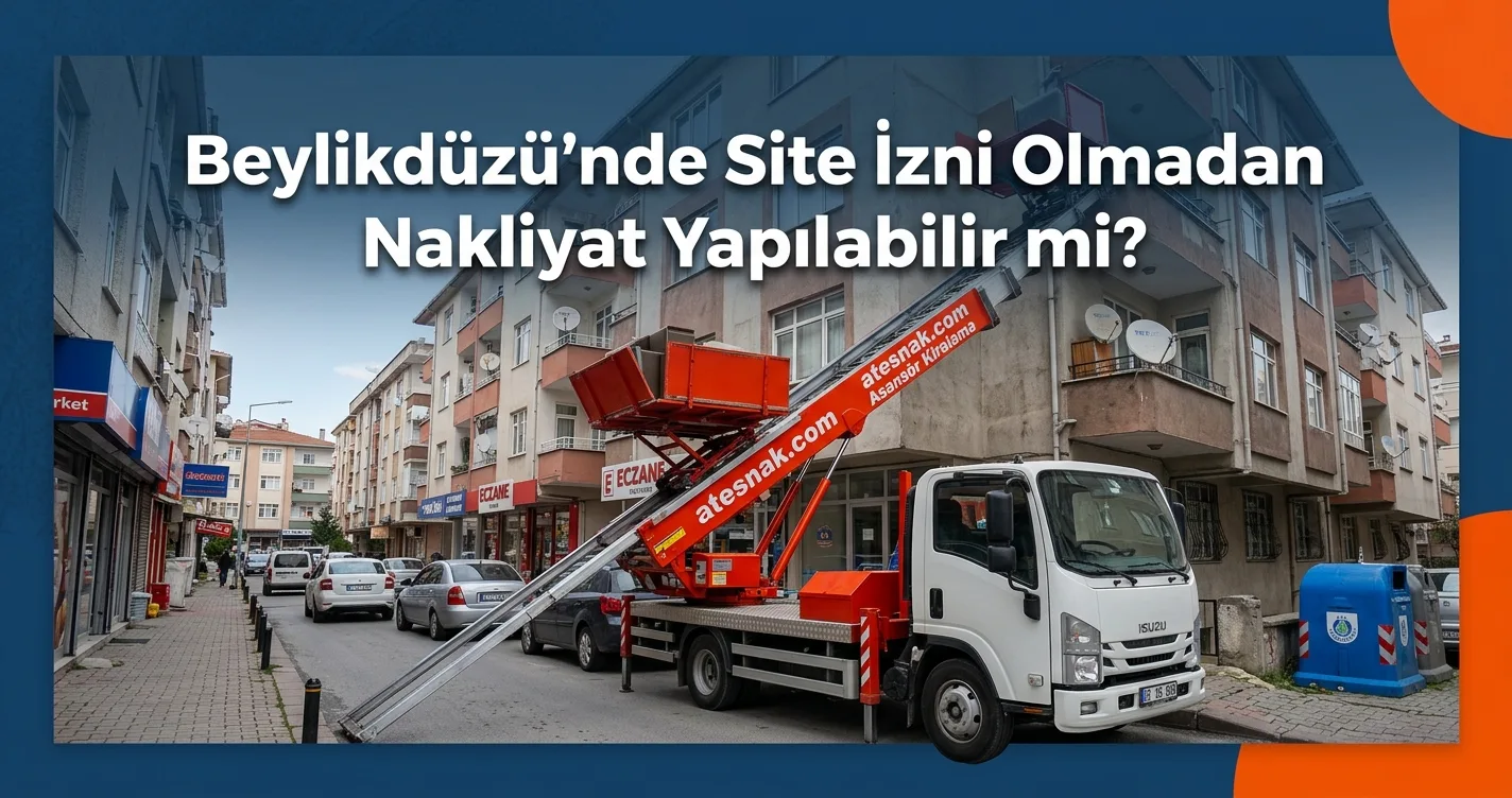 Beylikdüzü konut sitelerinde evden eve nakliyat izin süreçleri ve kurallar
