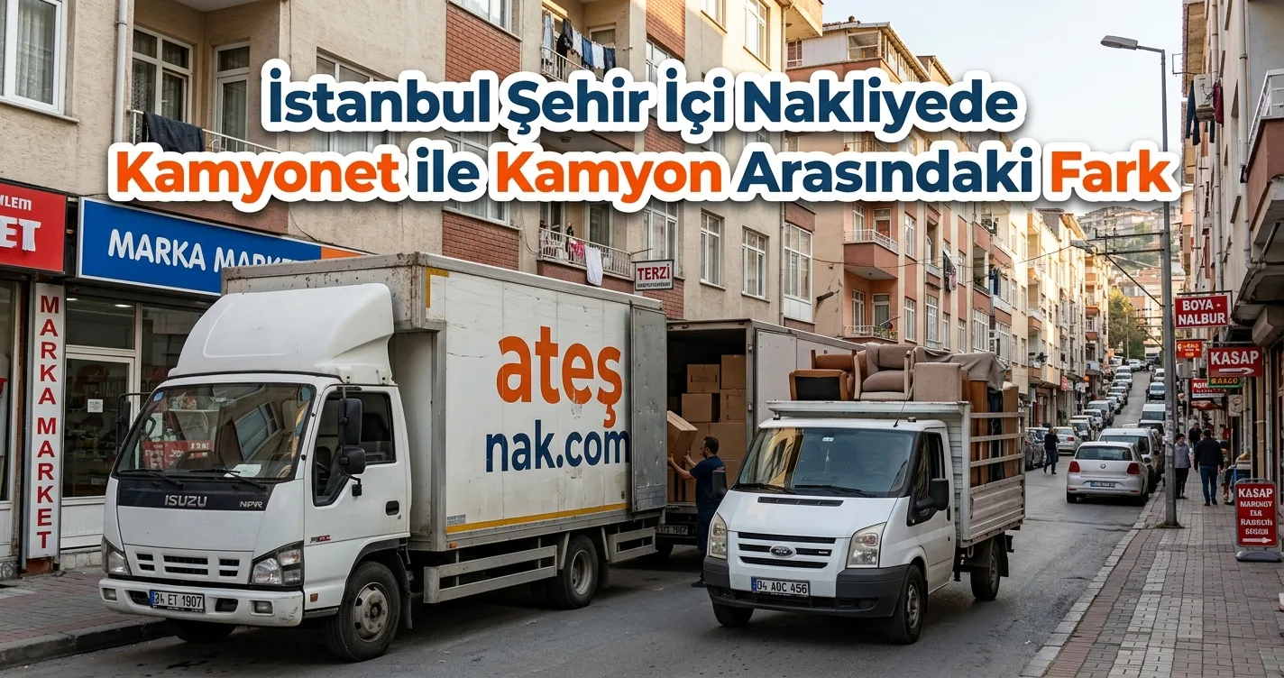 İstanbul şehir içi nakliye fiyatları ve araç karşılaştırması
